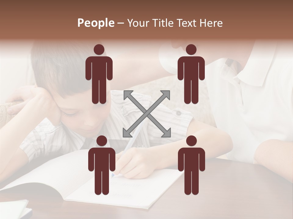 Men Happy Family PowerPoint Template