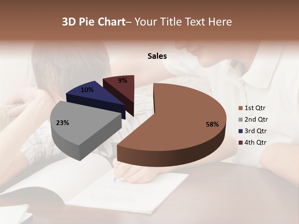 Men Happy Family PowerPoint Template