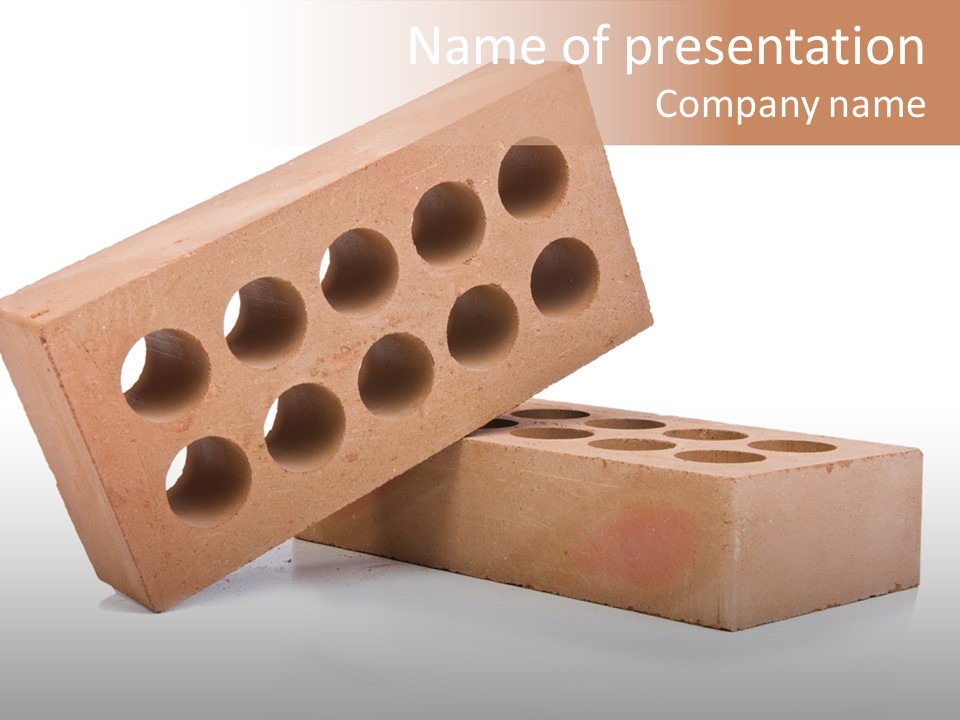 Textured Stone Brickwork PowerPoint Template