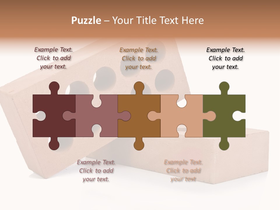 Textured Stone Brickwork PowerPoint Template