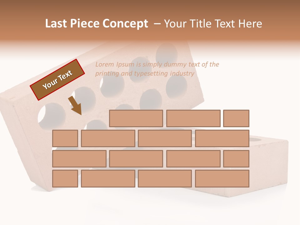 Textured Stone Brickwork PowerPoint Template