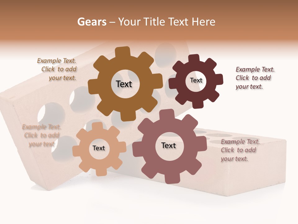 Textured Stone Brickwork PowerPoint Template