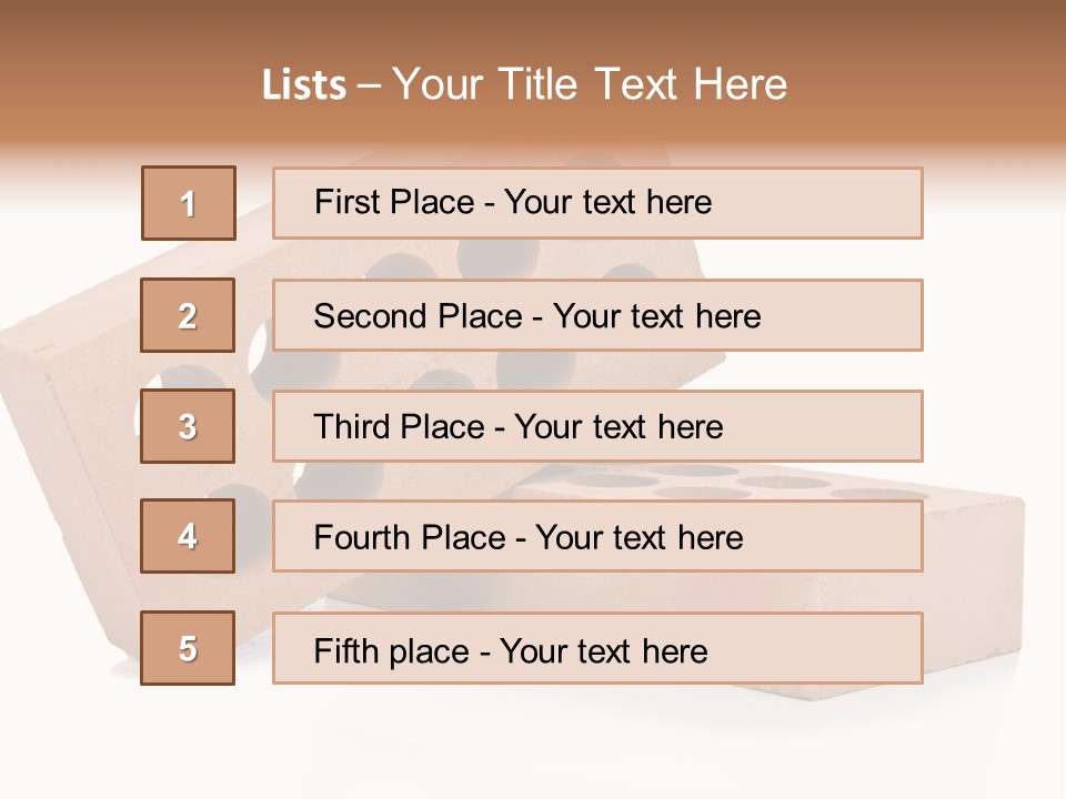 Textured Stone Brickwork PowerPoint Template