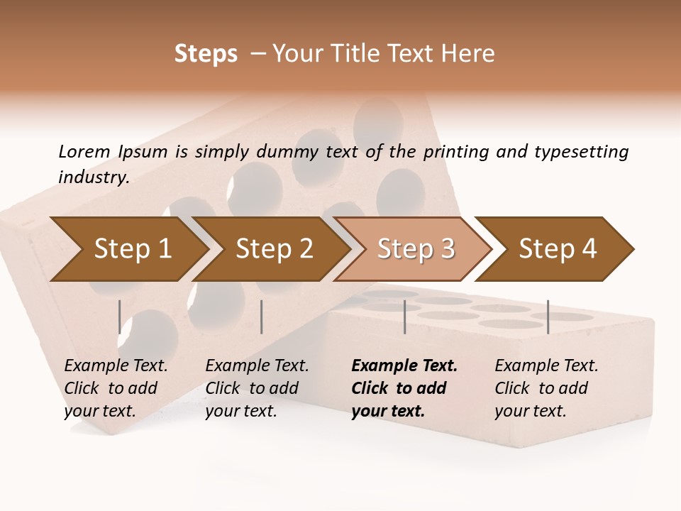 Textured Stone Brickwork PowerPoint Template