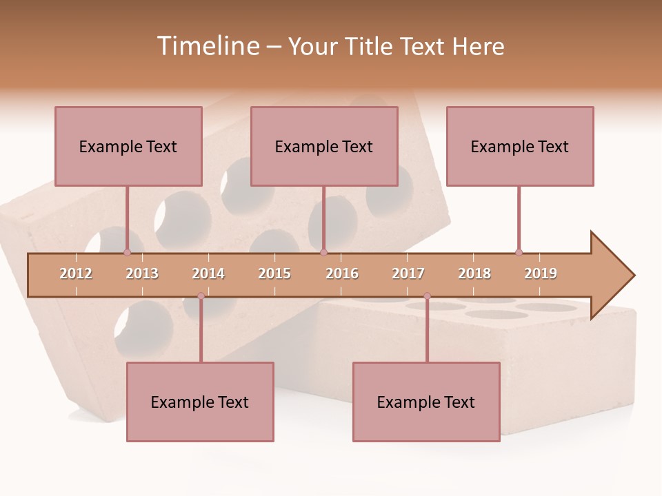 Textured Stone Brickwork PowerPoint Template