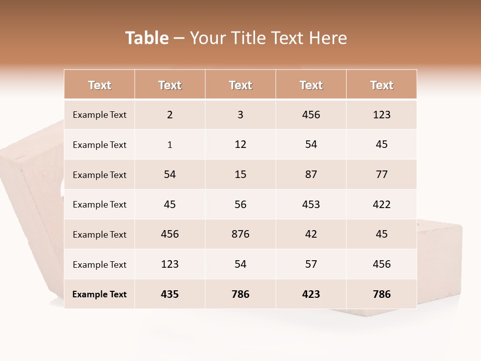 Textured Stone Brickwork PowerPoint Template