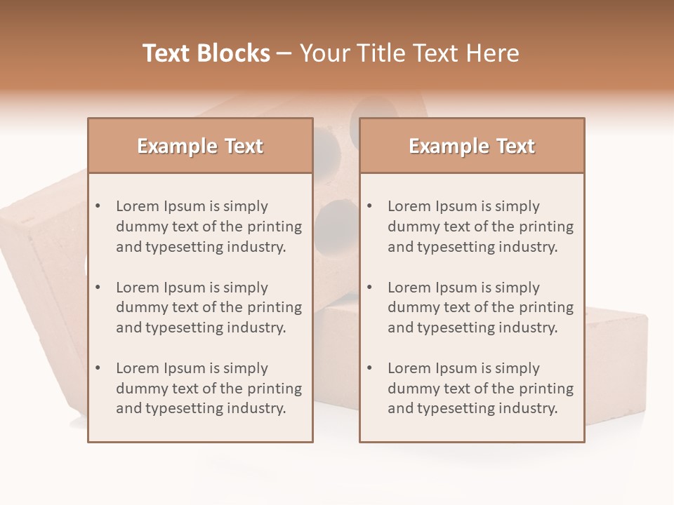 Textured Stone Brickwork PowerPoint Template