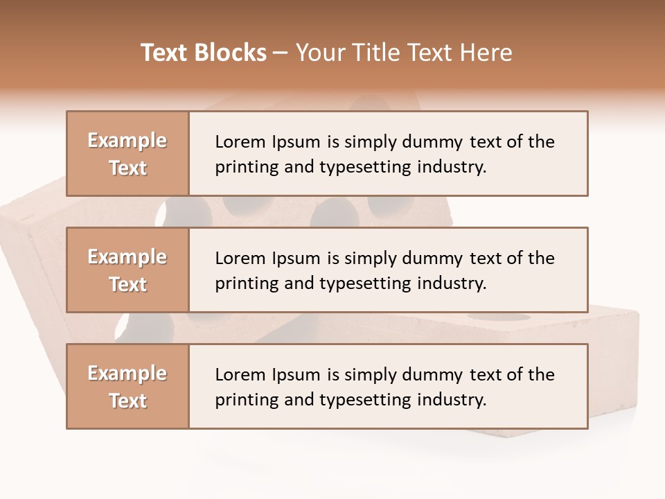 Textured Stone Brickwork PowerPoint Template