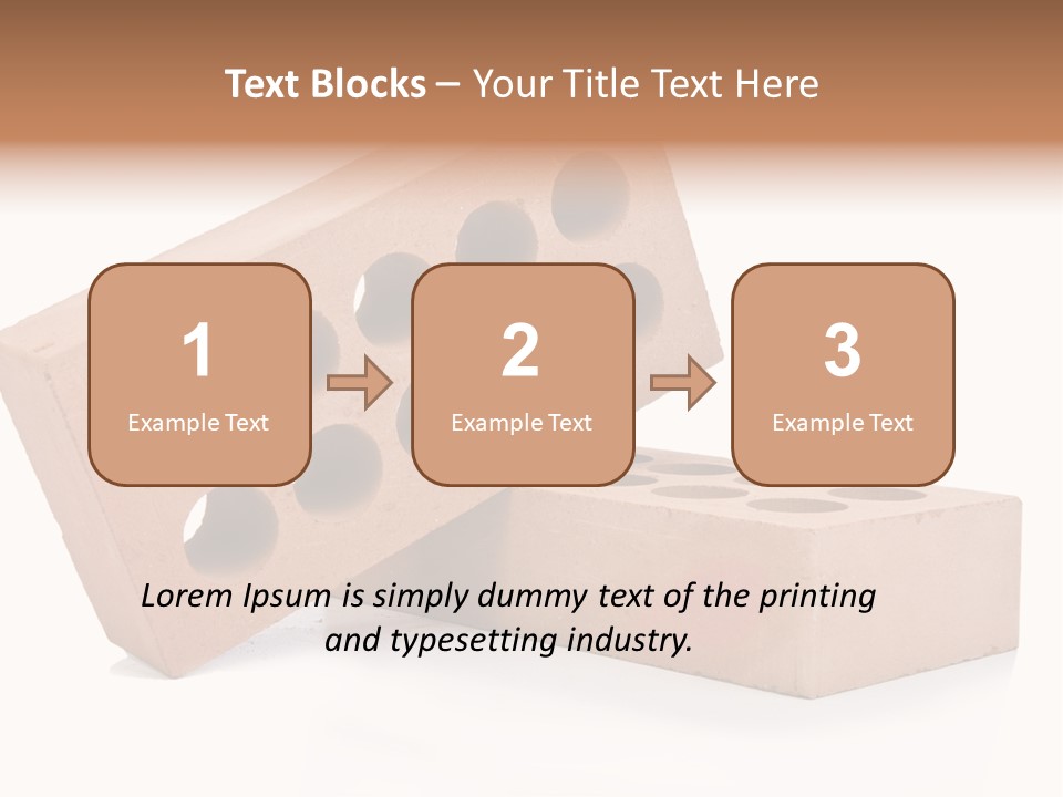 Textured Stone Brickwork PowerPoint Template