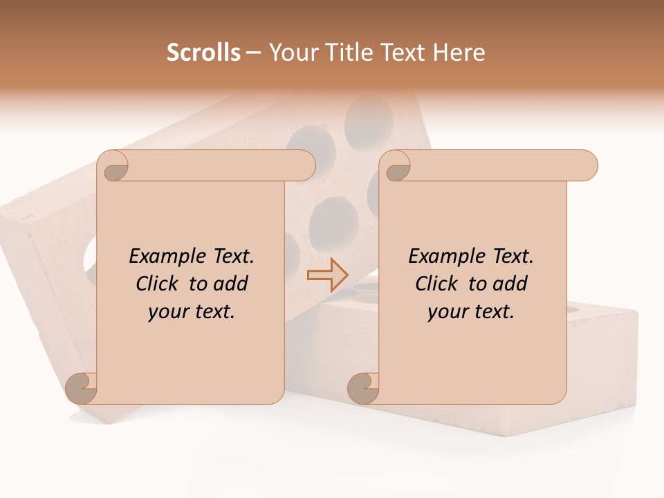 Textured Stone Brickwork PowerPoint Template