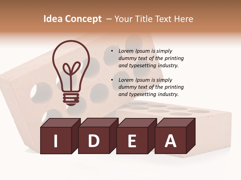 Textured Stone Brickwork PowerPoint Template