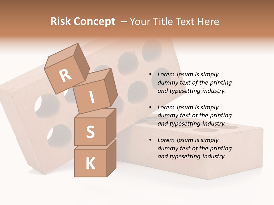 Textured Stone Brickwork PowerPoint Template