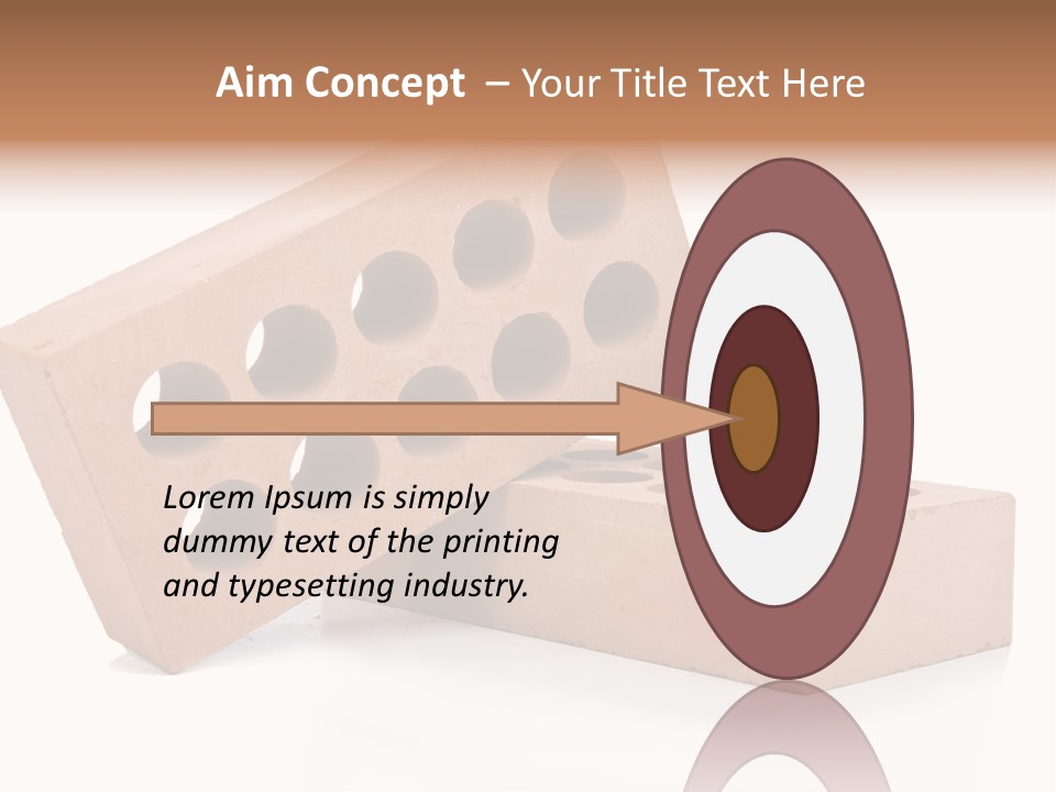 Textured Stone Brickwork PowerPoint Template