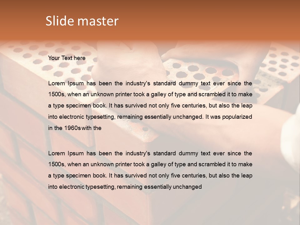 Working Progress Texture PowerPoint Template