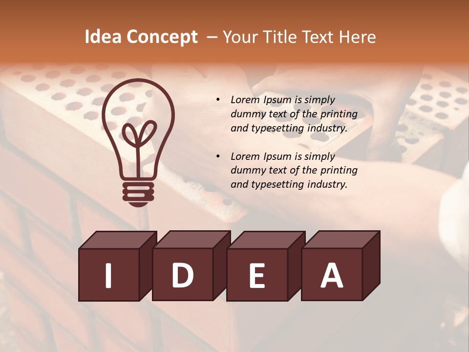 Working Progress Texture PowerPoint Template