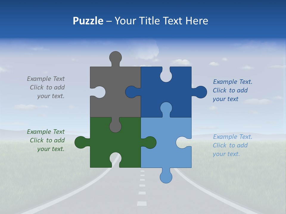 Clouds Uncertain Path Question Icon PowerPoint Template