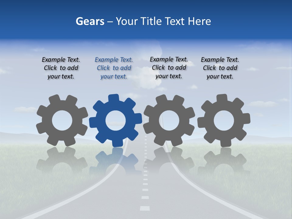 Clouds Uncertain Path Question Icon PowerPoint Template