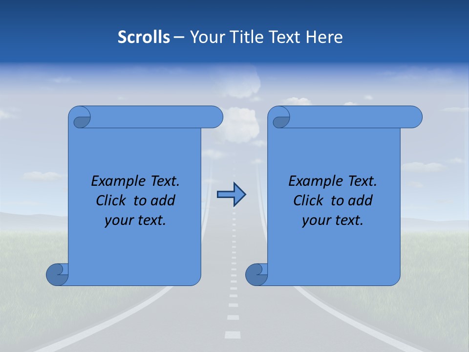 Clouds Uncertain Path Question Icon PowerPoint Template