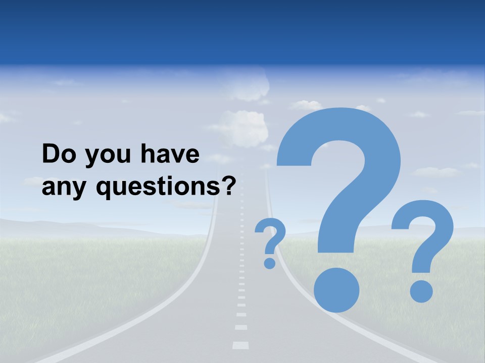 Clouds Uncertain Path Question Icon PowerPoint Template