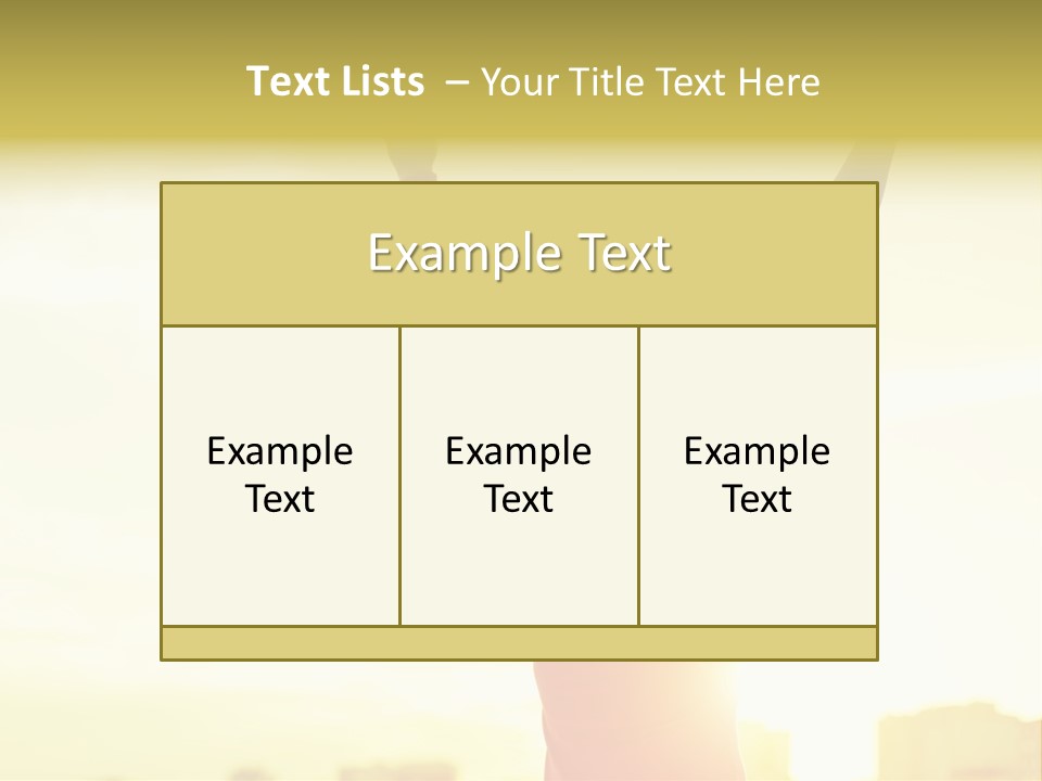 Sunny Copy Space Background PowerPoint Template