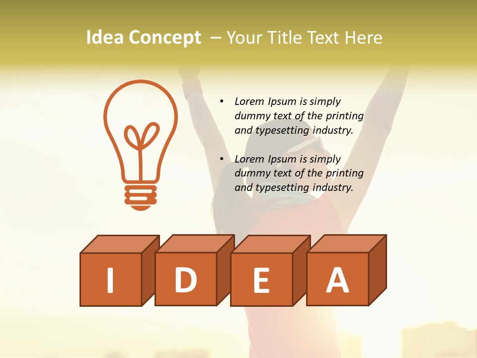 Sunny Copy Space Background PowerPoint Template