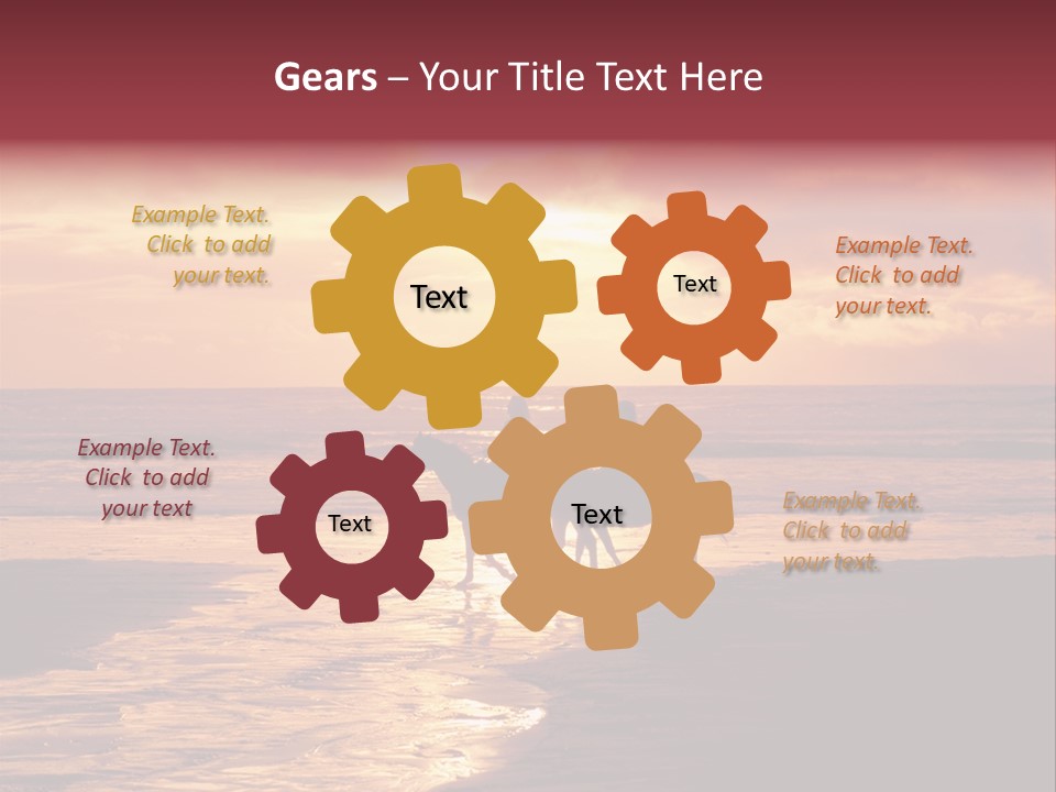 Landscape Sky Horseriding PowerPoint Template