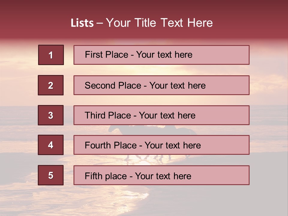 Landscape Sky Horseriding PowerPoint Template