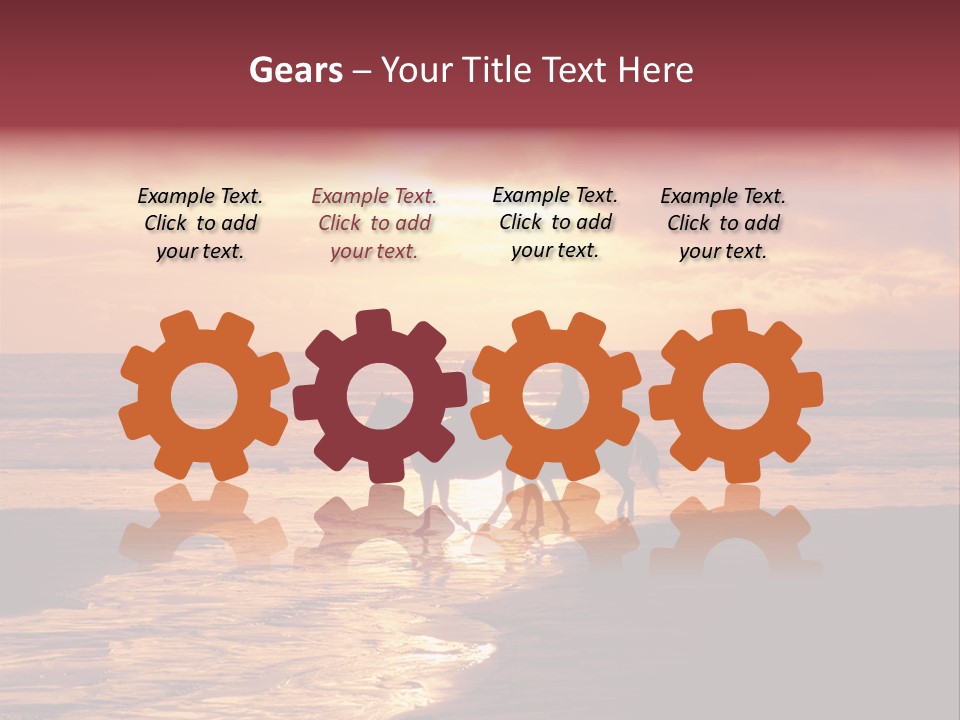 Landscape Sky Horseriding PowerPoint Template