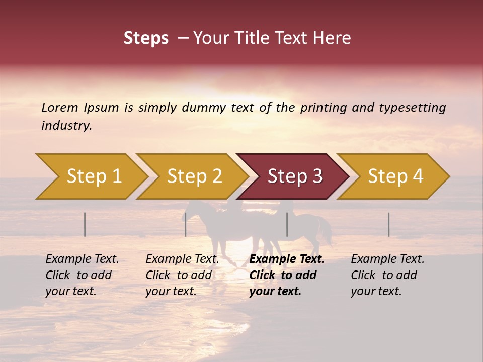Landscape Sky Horseriding PowerPoint Template