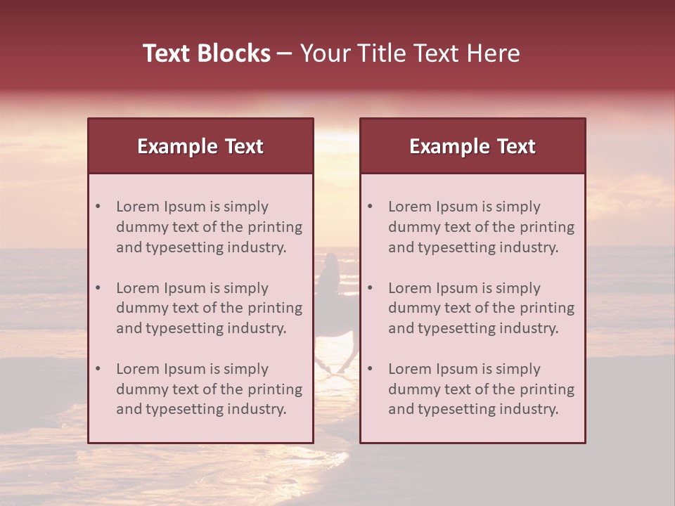 Landscape Sky Horseriding PowerPoint Template