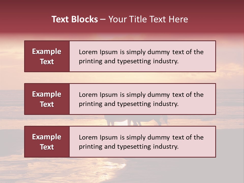 Landscape Sky Horseriding PowerPoint Template