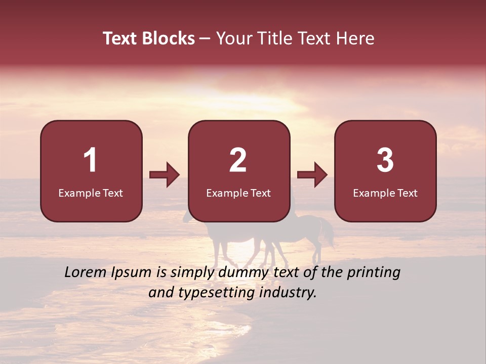 Landscape Sky Horseriding PowerPoint Template