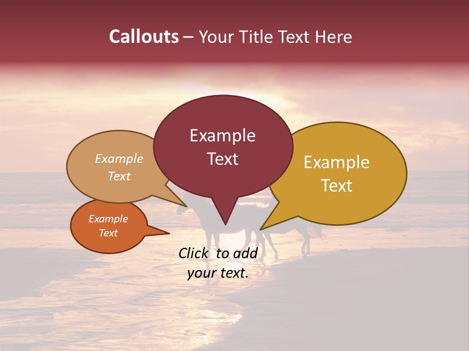 Landscape Sky Horseriding PowerPoint Template