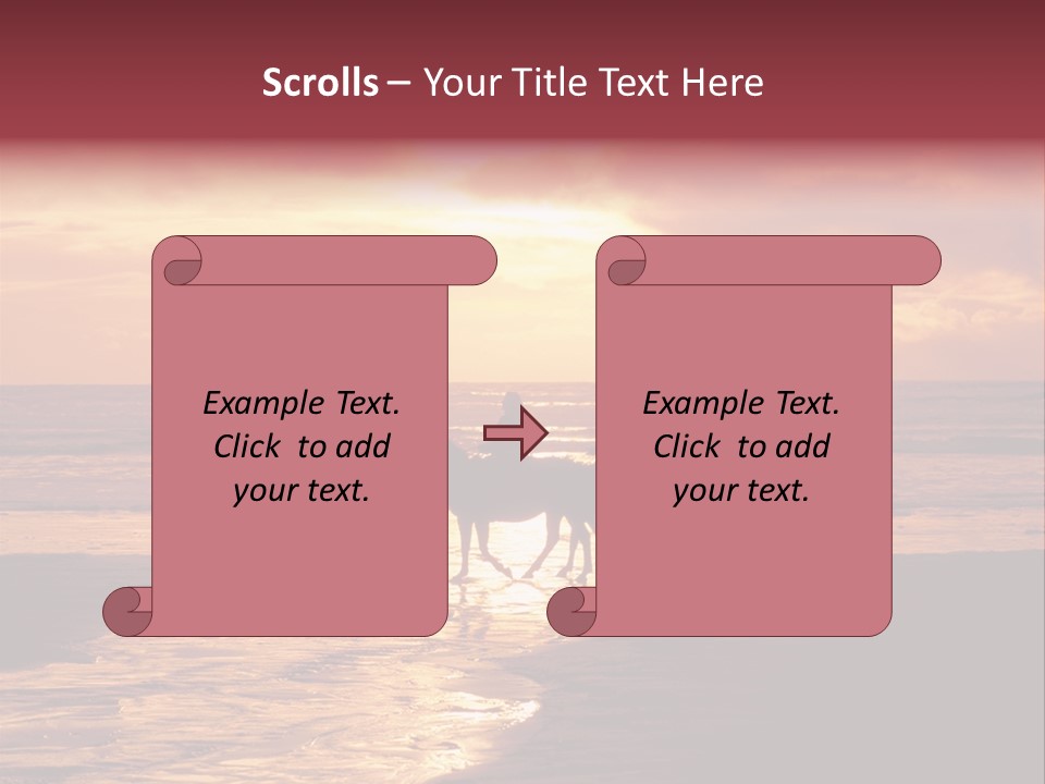 Landscape Sky Horseriding PowerPoint Template