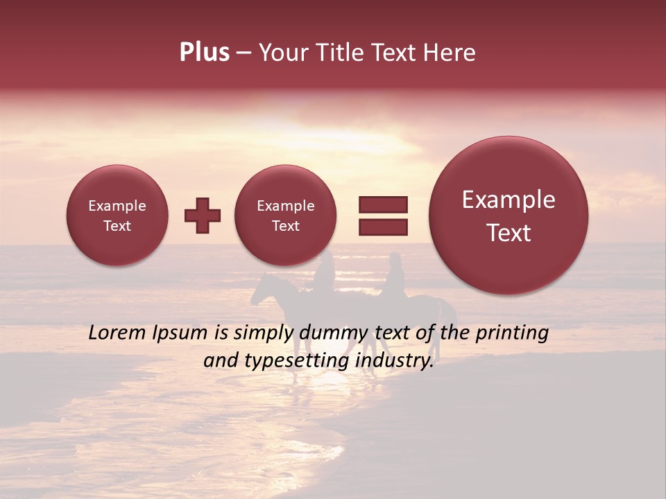 Landscape Sky Horseriding PowerPoint Template
