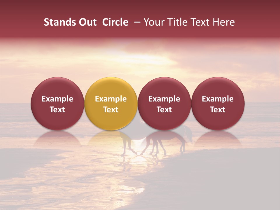 Landscape Sky Horseriding PowerPoint Template