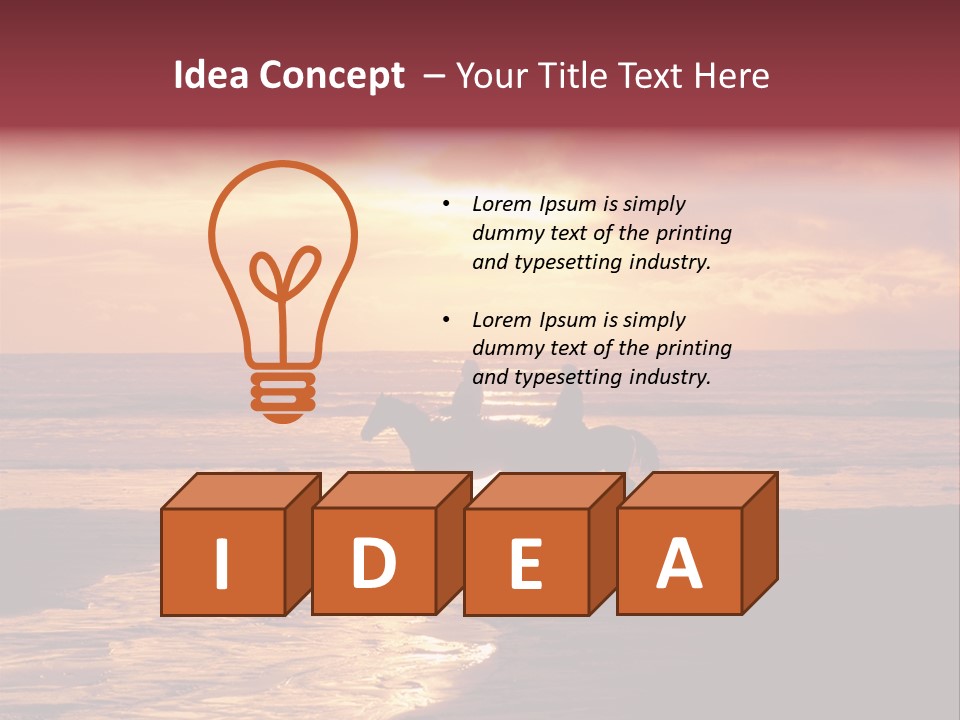 Landscape Sky Horseriding PowerPoint Template