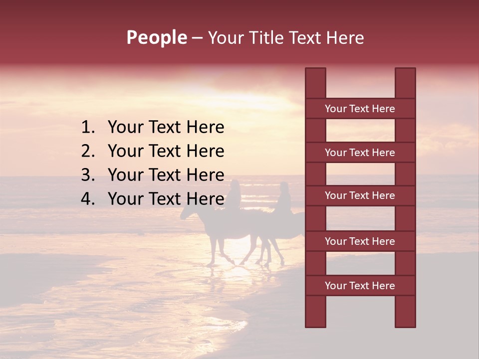 Landscape Sky Horseriding PowerPoint Template