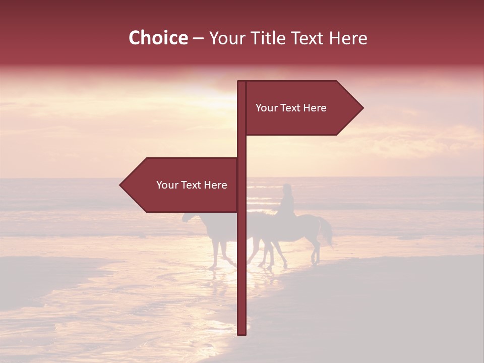 Landscape Sky Horseriding PowerPoint Template