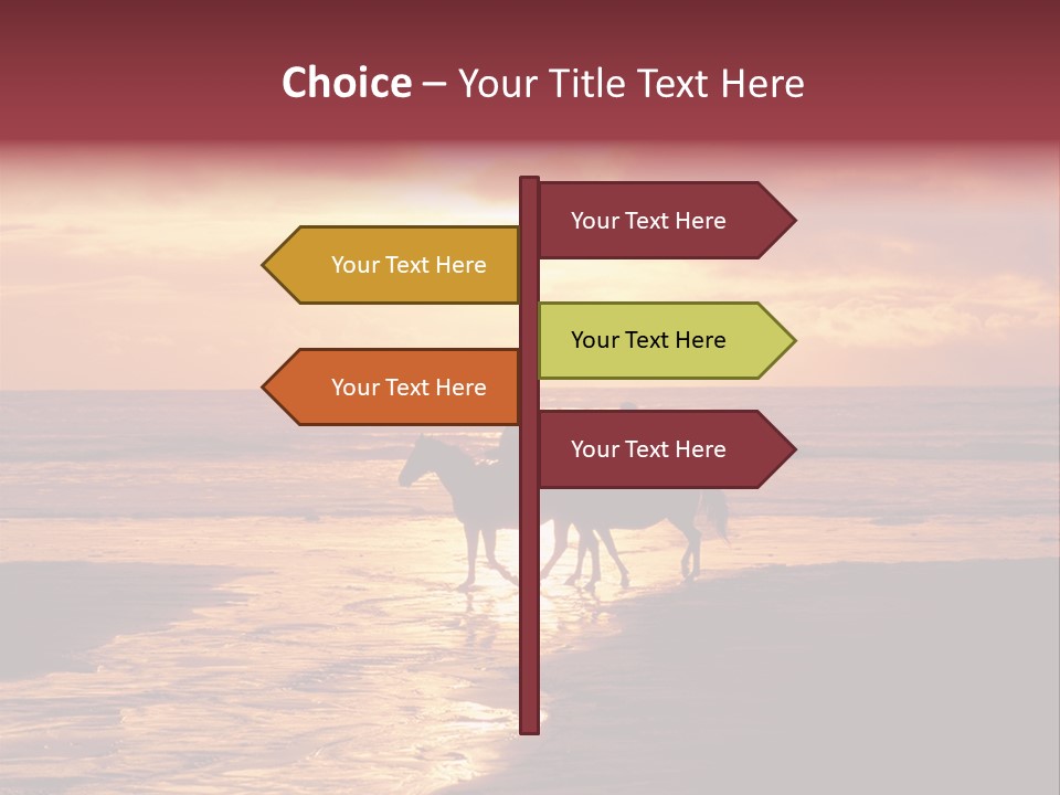 Landscape Sky Horseriding PowerPoint Template