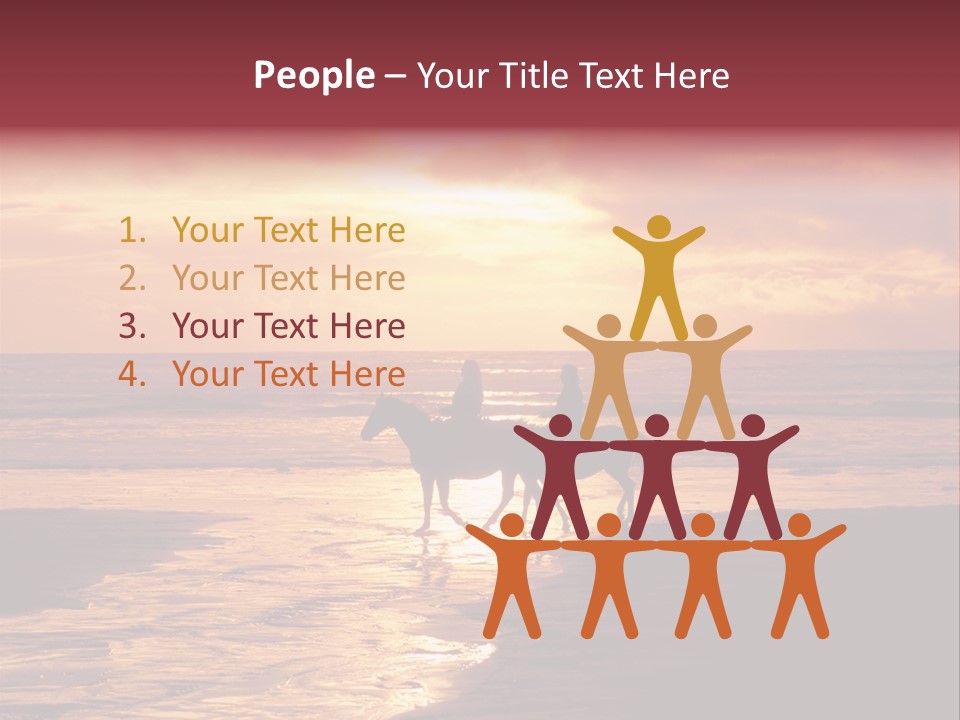 Landscape Sky Horseriding PowerPoint Template