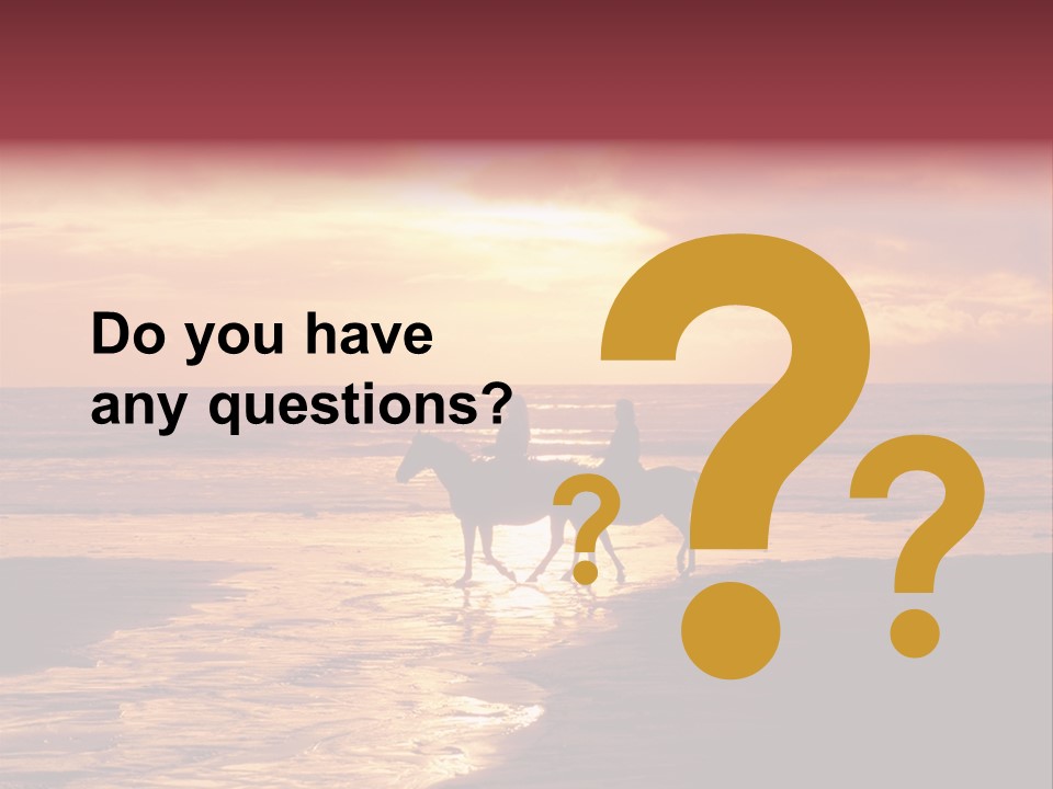 Landscape Sky Horseriding PowerPoint Template