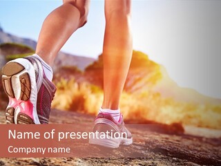 Leisure Woman Motion PowerPoint Template