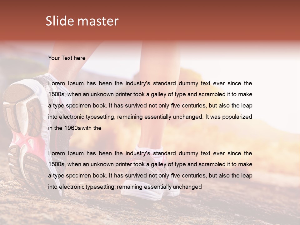 Leisure Woman Motion PowerPoint Template