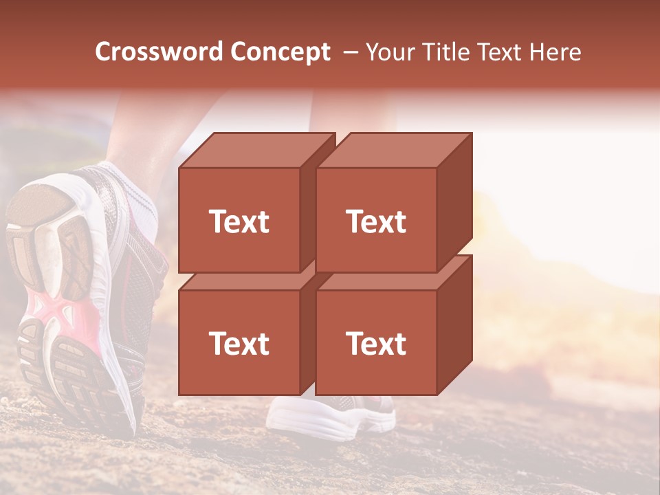 Leisure Woman Motion PowerPoint Template