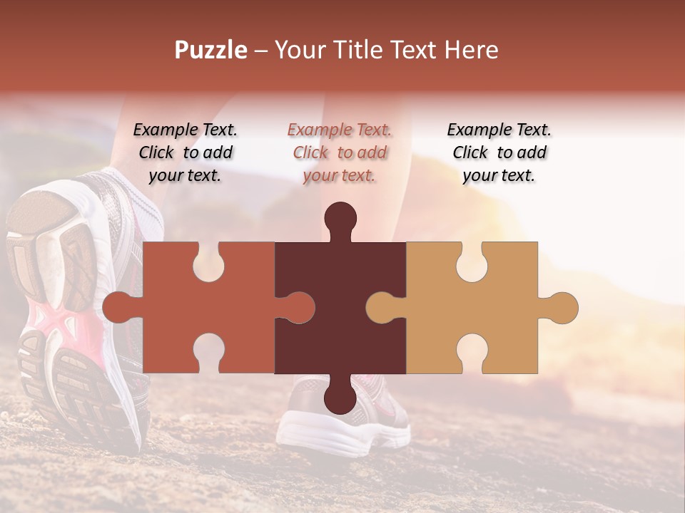 Leisure Woman Motion PowerPoint Template