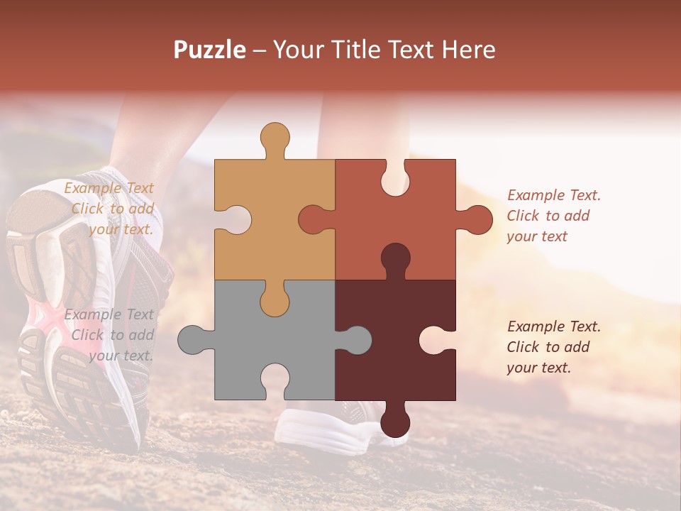 Leisure Woman Motion PowerPoint Template