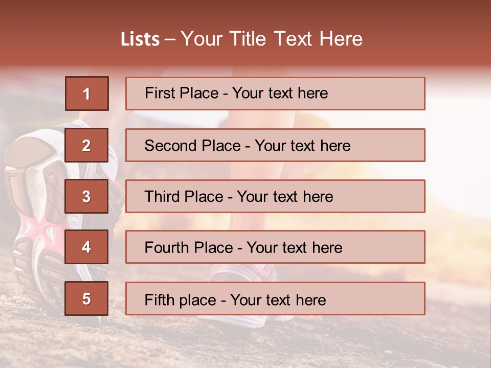 Leisure Woman Motion PowerPoint Template