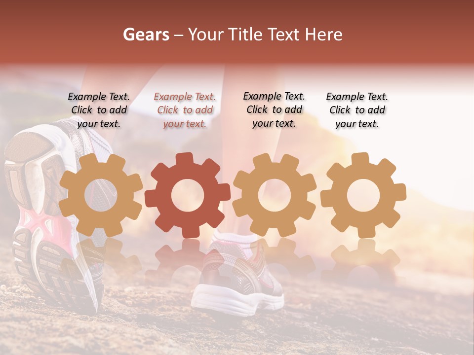 Leisure Woman Motion PowerPoint Template