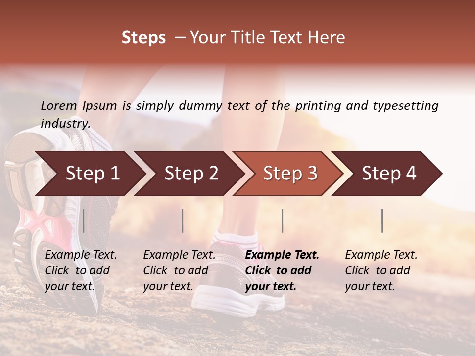 Leisure Woman Motion PowerPoint Template